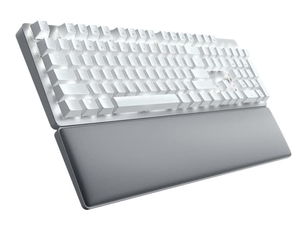 Razer Pro Type Ultra - Tastatur - bakgrunnsbelyst - trådløs - USB-C, Bluetooth, 2.4 GHz - QWERTY - USA - tastsvitsj: Razer Yellow