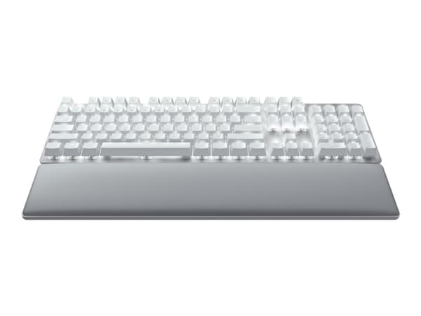 Razer Pro Type Ultra - Tastatur - bakgrunnsbelyst - trådløs - USB-C, Bluetooth, 2.4 GHz - QWERTY - USA - tastsvitsj: Razer Yellow