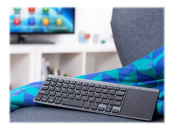 Tracer EXpert - Tastatur - med styreplate - trådløs - 2.4 GHz Sort, Grå