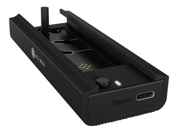 ICY BOX IB-180MC-C31 - Lagringspakning - M.2 - SATA 6Gb/s / PCIe 3.0 x2 (NVMe) - USB 3.2 (Gen 2), USB-C 3.2 (Gen 2) - sortering Sort