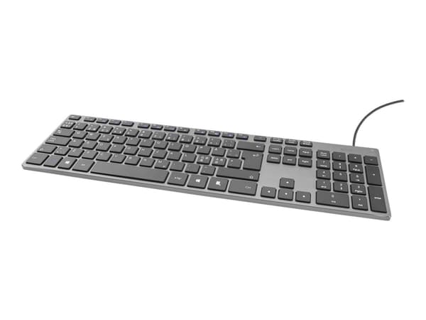 Deltaco TB-801, Täysikokoinen (100 %), USB, Kalvokytkin, QWERTY, Harmaa