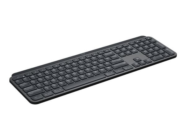 Logitech MX Keys for Business - Tastatur - bakbelysning - trådløs - Bluetooth, 2.4 GHz - QWERTY - Storbritannia - grafitt