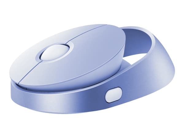 Rapoo Ralemo Air 1 - Mus - multi-mode - optisk - 3 knappar - trådlös - 2.4 GHz, Bluetooth 3.0, Bluetooth 5.0 - trådlös USB-mottagare - lila