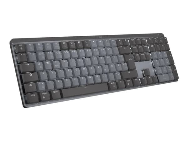Logitech MX Keys Mechanical Mini - Tastatur - bagbelyst - Bluetooth, 2,4 GHz - Pan Nordic - tastkontakt: GL Clicky - Grafit
