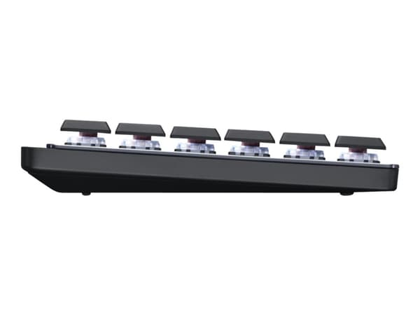 Logitech MX Keys Mechanical - Tastatur - bagbelyst - Bluetooth, 2,4 GHz - Pan Nordic - smakskontakt: GL Clicky - Grafit