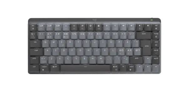 Logitech MX Keys Mechanical Mini - Tastatur - bagbelyst - Bluetooth, 2,4 GHz - Pan Nordic - smakkontakt: GL Taktil - Grafit