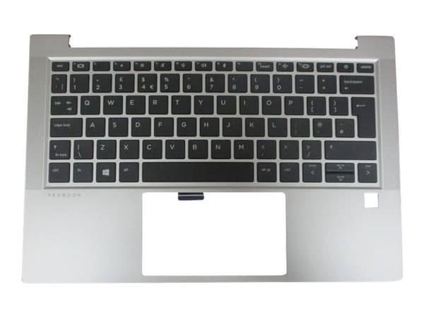 HP - Ersättningstangentbord för bärbar dator - brittisk - med övre skydd - för ProBook 430 G8 Notebook