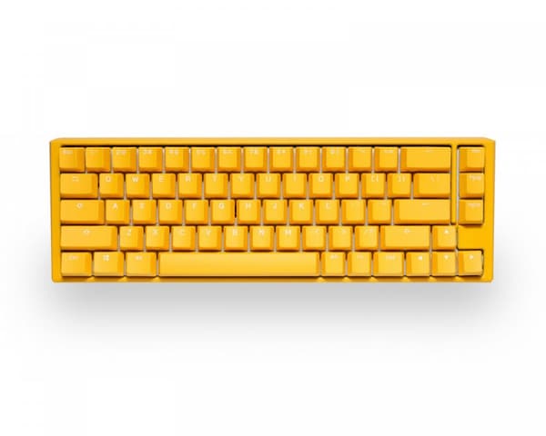 ONE 3 SF Yellow Ducky RGB Hotswap Tangentbord [MX Blue] Gul