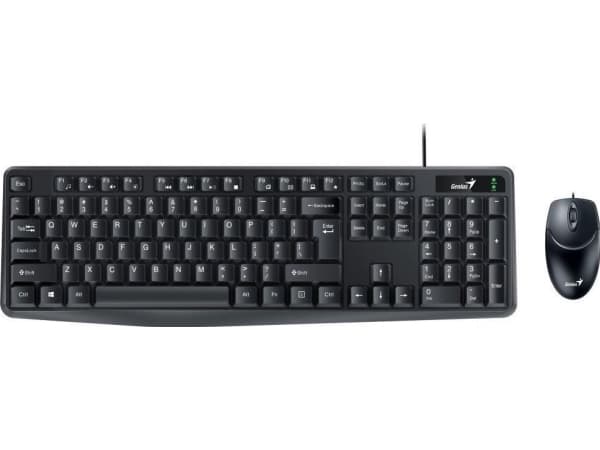 Keyboard + mouse Genius GENIUS set klávesnice + myš KM-170/Drátový set/USB/cerná/CZ + SK layout