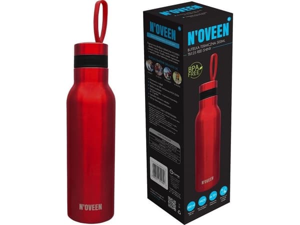 Termoflaske NOVEEN TB125 Rød Skinnende 500 ml