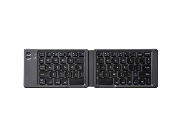 TECHly - Tangentbord - foldbar, för surfplatta och smartphone - trådlös - Bluetooth 3.0, USB - QWERTY - amerikansk - svart