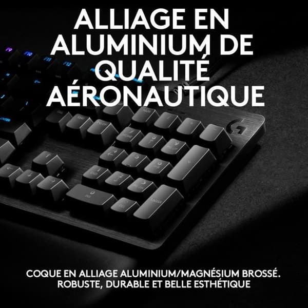 Logitech G - Gaming Tangentbord - G513 Mekanisk - LIGHTSYNC RGB med GX Brown switchar - Kol