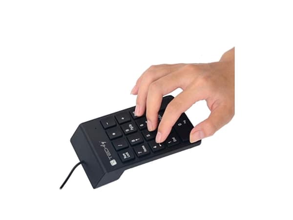 Techly IDATA KP-BLKTY, USB, 18, Laptop/PC, 1,3 m, Sort