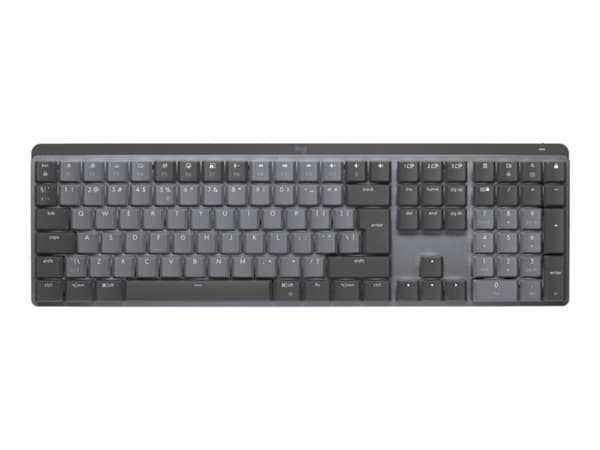 Logitech Master Series MX Mechanical - Tastatur - bakbelysning - trådløs - Bluetooth LE - QWERTY - US International - tastsvitsj: Tactile Quiet - gra