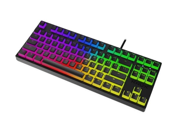 KRUX Atax PRO RGB, Kabel, USB, Mekaniska tangentbrytare, QWERTY, RGB LED, Svart