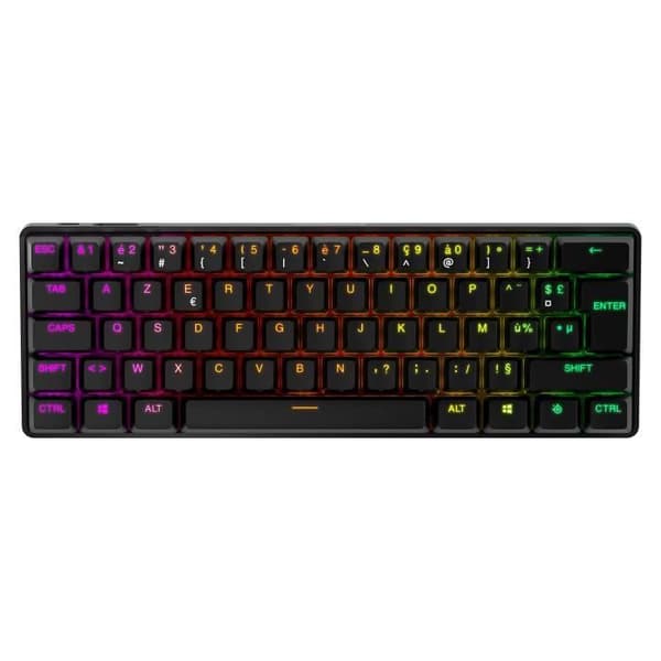 Speltangentbord - AZERTY - STEELSERIES - Apex Pro Mini Wireless FR - Utan numerisk knappsats - Bakgrundsbelyst - Svart