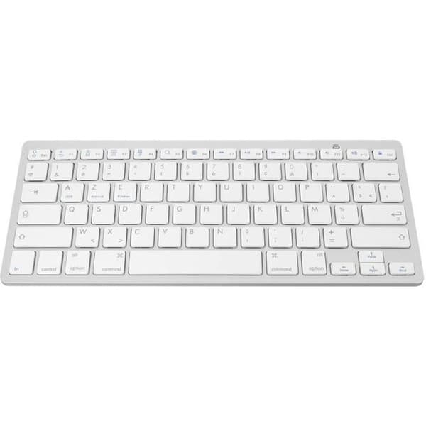 AVIZAR trådlöst Bluetooth-tangentbord - AZERTY - Saxmekanism - 0,2s svarstid - Vit