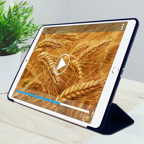 Cover iPad Air 2019 och iPad Pro 10.5 Trifold video-/tangentbordsstativ midnattsblå