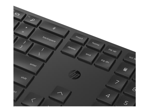 HP 655 - Sats med tangentbord och mus - trådlös - 2.4 GHz - hela norden - svart - för Pro x360 Fortis 11 G9 Notebook; ProBook 445 G9 Notebook