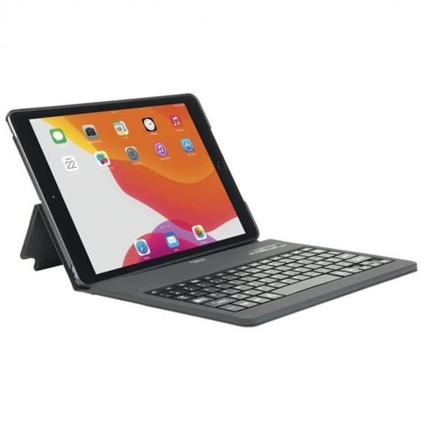 Skyddsfodral med Bluetooth® tangentbord Franska för iPad 10.2'' 2021/2020/2019 - Syntetläder Svart - MOBILIS