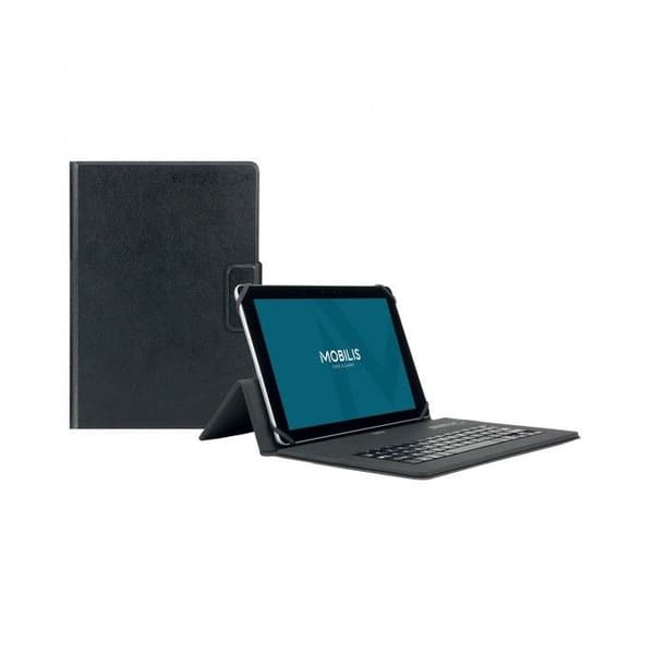 Skyddsfodral med Bluetooth® tangentbord Franska för iPad 10.2'' 2021/2020/2019 - Syntetläder Svart - MOBILIS
