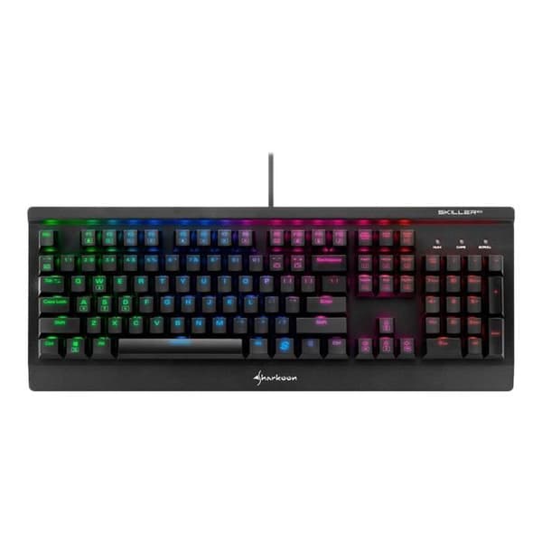Sharkoon Skiller MECH SGK3 mekaniskt tangentbord med RGB-bakgrundsbelysning - USB - svart Svart