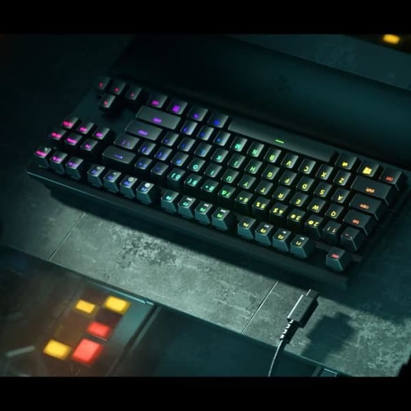 Speltangentbord - Razer - Huntsman V2 TKL - Optiskt - Bakgrundsbelyst - QWERTY