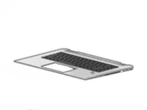 HP - Ersättningstangentbord för bärbar dator - bakgrundsbelyst - Svenska/finska - med övre skydd - för EliteBook 1050 G1 (Privacy)