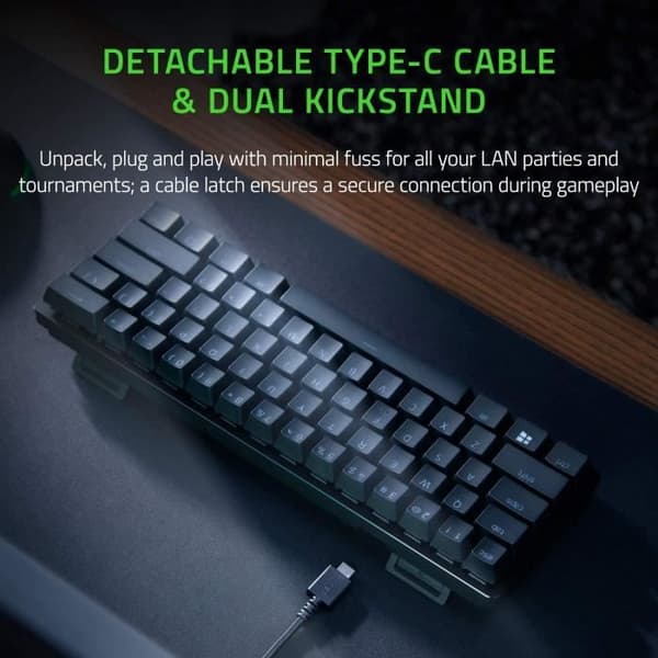 Razer Huntsman Mini Optical Gaming Keyboard Liner Röd Switch US Black