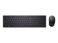 Miniatyrbilde 5 av 5: Dell Pro KM5221W - Tastatur- og mussett - trådløs - 2.4 GHz - QWERTY - Spansk - svart