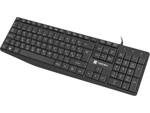 Keyboard Natec KEYBOARD NATEC NAUTILUS HU SLIM BLACK
