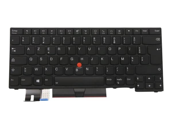 Primax - Ersättningstangentbord för bärbar dator - med Trackpoint, UltraNav - bakgrundsbelyst - AZERTY - fransk - svart - FRU - för ThinkPad T14 Gen