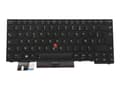 Miniatyrbild 4 av 5: Primax - Ersättningstangentbord för bärbar dator - med Trackpoint, UltraNav - bakgrundsbelyst - AZERTY - fransk - svart - FRU - för ThinkPad T14 Gen
