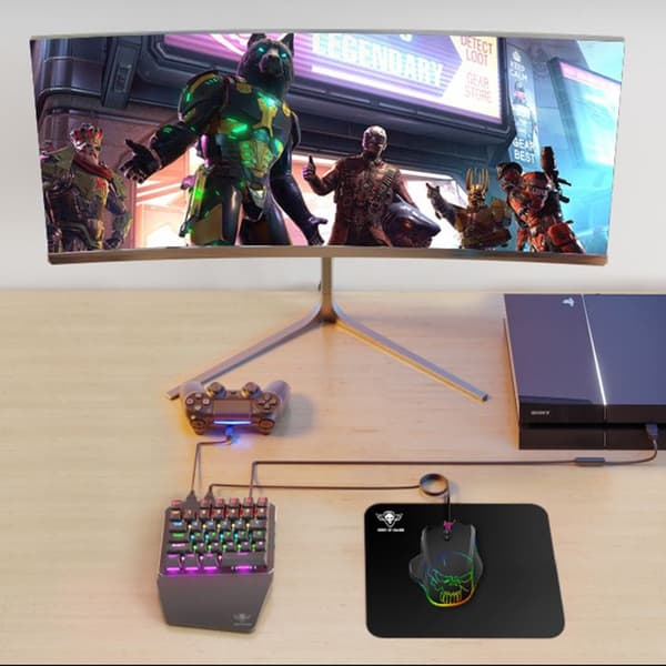 SPIRIT OF GAMER – XPERT G700 – Mekaniskt tangentbord RGB-omvandlare + 3200 DPI-mus för PS4, XBOX ONE, SWITCH och PC-konsoler