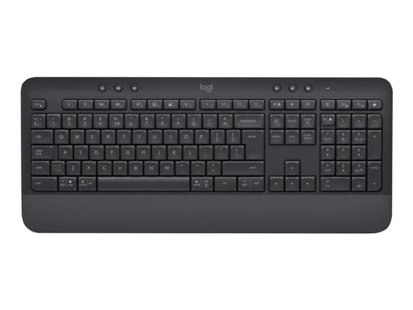 Logitech Signature K650, Täysikokoinen (100 %), Bluetooth, Kalvokytkin, QWERTY, Valkoinen