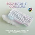 Miniatyrbild 3 av 6: Logitech G - Gaming Keyboard - G713 Wired Mechanical Taktil (GX Brown) med handledsstöd - White Mist