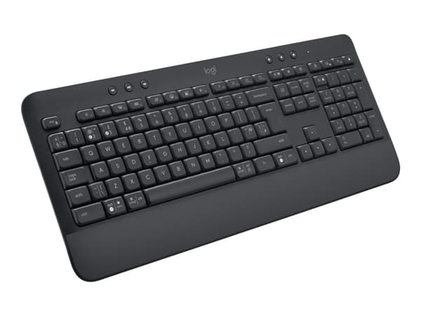 Logitech Signature K650, Täysikokoinen (100 %), Bluetooth, Kalvokytkin, QWERTY, Grafiitti