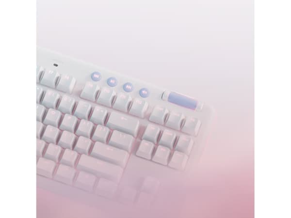 Logitech G713 - Tastatur - tenkeyless - bagbelyst - USB - layout: Nordisk - tastkontakt: Tactile - hvid