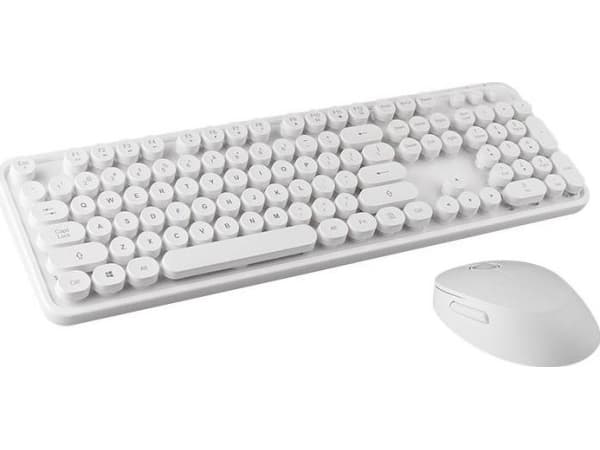 Wireless keyboard + mouse set MOFII Sweet 2.4G (white)