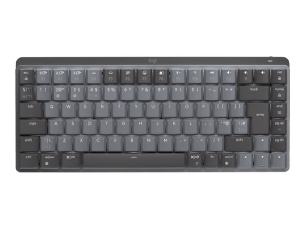 Logitech Master Series MX Mechanical Mini - Tangentbord - bakgrundsbelyst - trådlös - Bluetooth LE - QWERTY - brittisk - tangentbrytare: taktila tyst