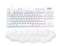 Miniatyrbild 4 av 5: Logitech G G713 - Tangentbord - utan numerisk knappsats - bakgrundsbelyst - USB - QWERTY - brittisk - tangentbrytare: Linear - vit
