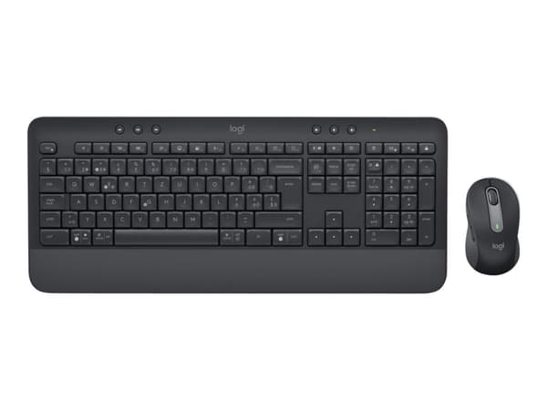 Logitech Signature MK650 Combo for Business - Tastatur- og mussett - trådløs - Bluetooth LE - QWERTY - Storbritannia - grafitt