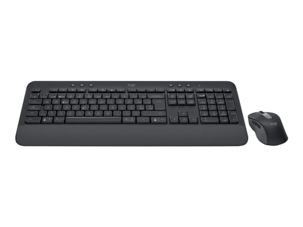 Logitech Signature MK650 Combo for Business - Tastatur- og mussett - trådløs - Bluetooth LE - QWERTY - Storbritannia - grafitt