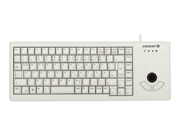CHERRY G84-5400LUMEU-0 tangentbord med integrerad optisk styrkula - ljusgrå