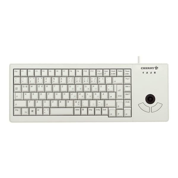 CHERRY G84-5400LUMEU-0 tangentbord med integrerad optisk styrkula - ljusgrå
