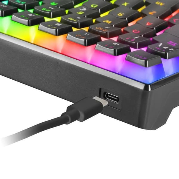 Kompakt mekaniskt tangentbord - Mars Gaming - MKULTRA - RGB 96% - Switch Outemu SQ Brown - Spanska + US