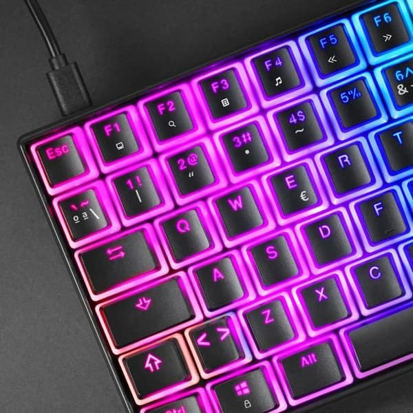 Kompakt mekaniskt tangentbord - Mars Gaming - MKULTRA - RGB 96% - Switch Outemu SQ Brown - Spanska + US