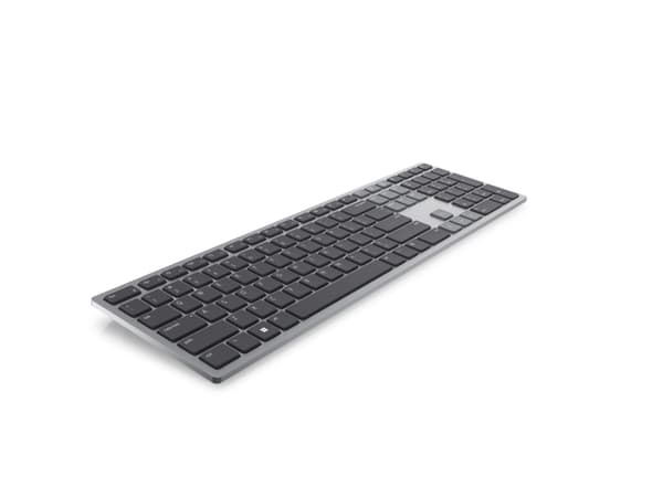 Dell Multi-Device KB700 - Näppäimistö - trådløs - 2.4 GHz, Bluetooth 5.0 - QWERTY - Pan Nordic - grå - med 3 års Next Business Day Advanced Exchange