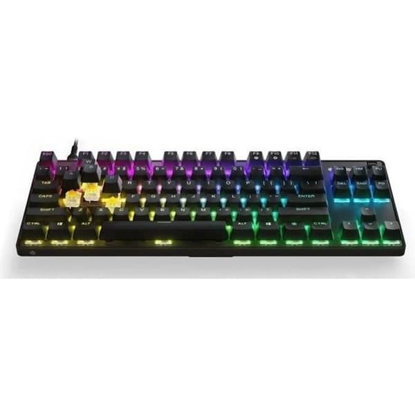 Speltangentbord - AZERTY - STEELSERIES - Apex 9 TKL FR - Utan numerisk knappsats - Bakgrundsbelyst - Svart