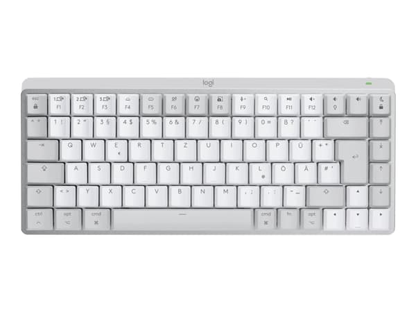 Logitech MX Keys Mechanical Mini (For Mac) - Tastatur - bagbelyst - Bluetooth, 2,4 GHz - Pan Nordic - smakskontakt: GL Tactile - Pale Grey